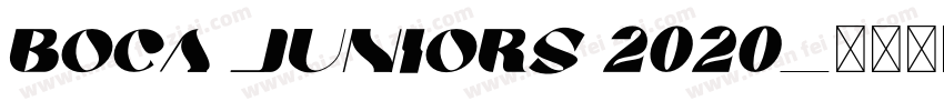 boca juniors 2020字体转换